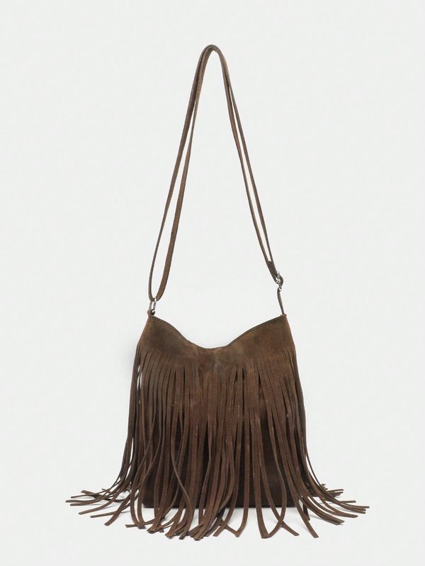 Photo du fournisseur : sac à franges marron